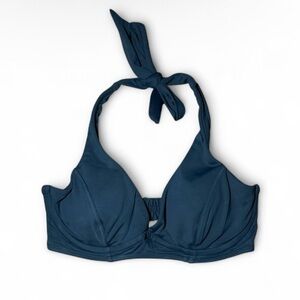 Athleta blue halter bikini top Size 32B/C 🤍